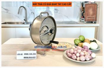 Giới thiệu MÁY THÁI HÀNH TỎI, CỦ QUẢ QUAY TAY INOX304 - SL01 Cao Cấp Nhập Khẩu