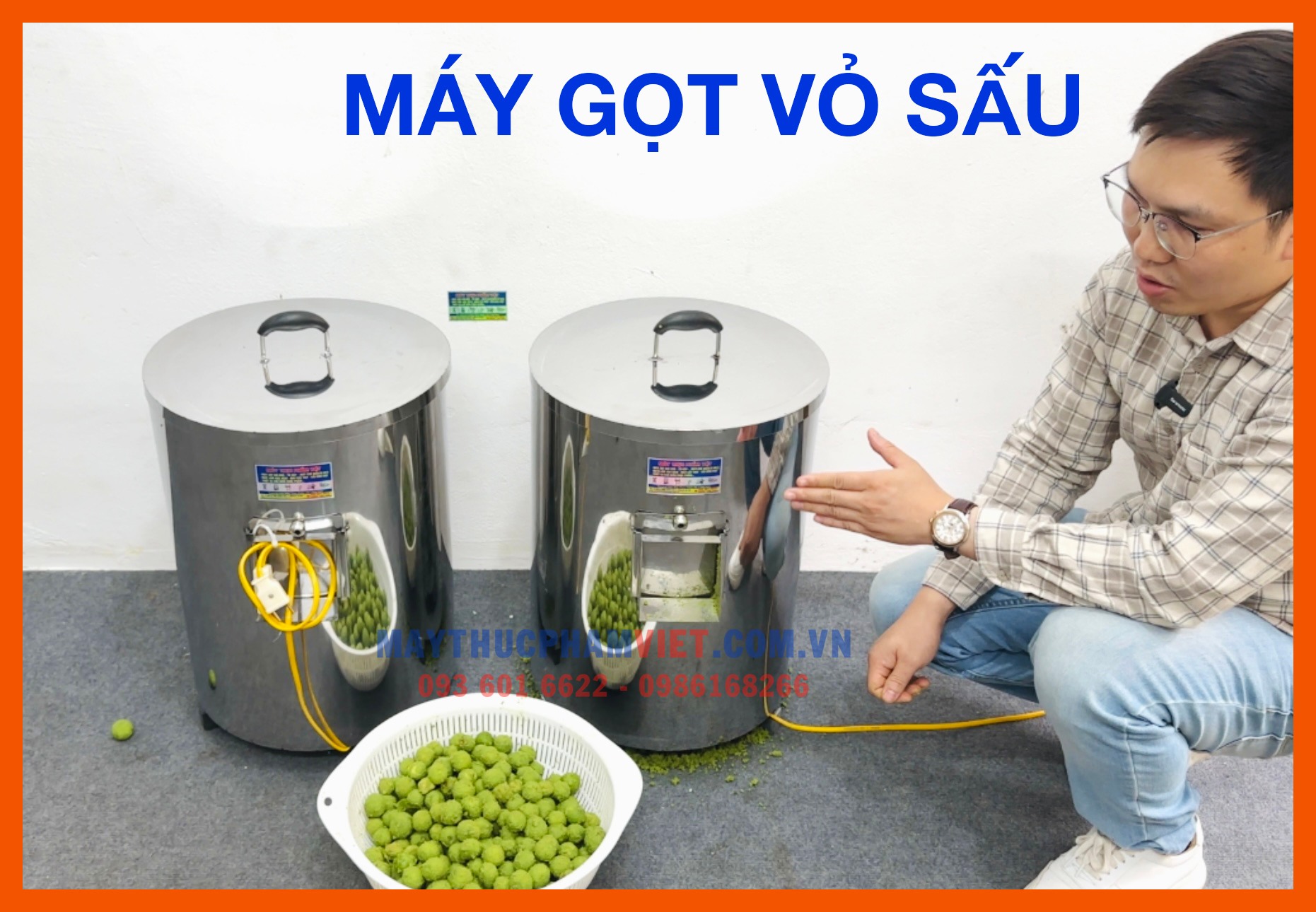 máy gọt vỏ sấu tươi